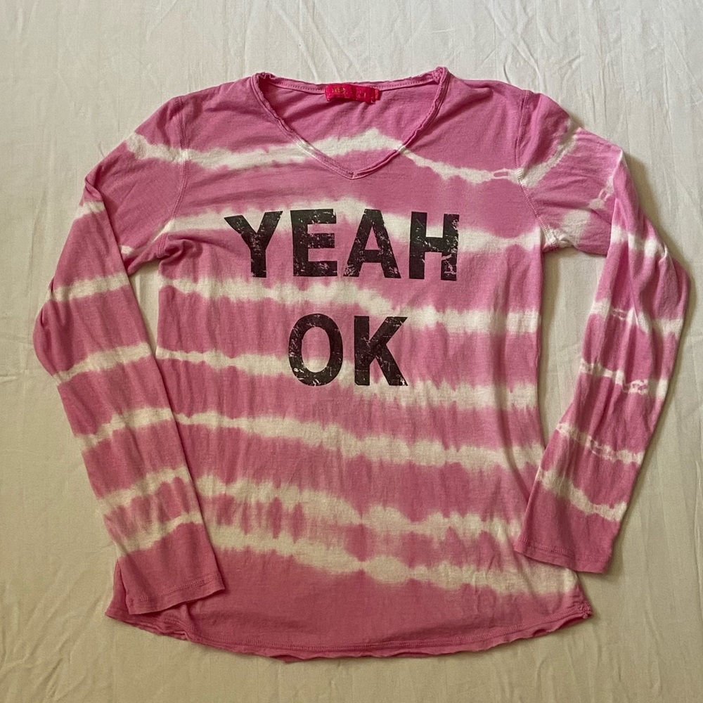 Juniors tie dye long sleeve shirt